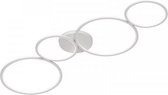 plafondlamp Rondo 97 cm led staal/acryl 1 kg wit