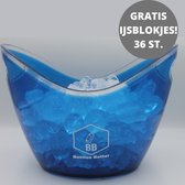 Bottles Better - Ice Bucket - Ijsemmer - Champagne/drank koeler 4 liter Blauw