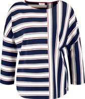 GERRY WEBER Dames Shirt met 3/4-mouwen en gestreepte patch