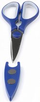 keukenschaar met magneethouder 18 cm blauw