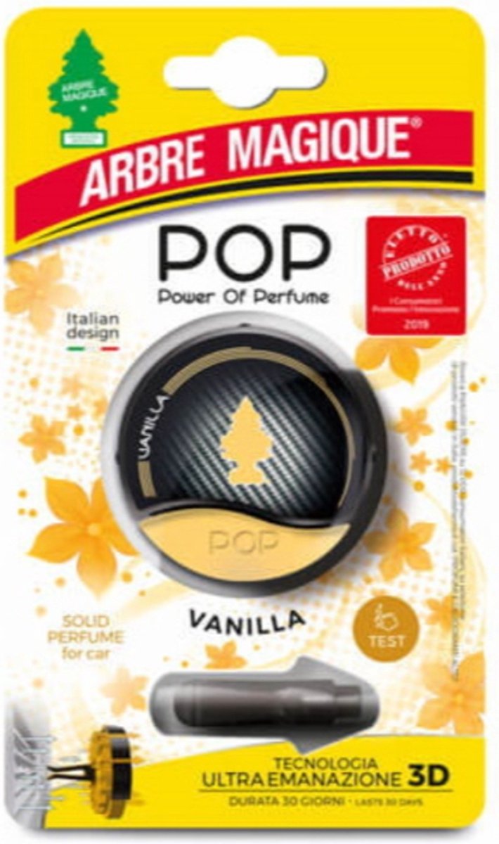 Goedkoopste Autoluchtverfrisser - Lucht verfrisser voor in de auto - Auto geur - Ambre Magique - Parfum - Vanilla - 3D pop.