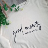 Mama Sweater Trui Beige - Good Moms say Bad Words