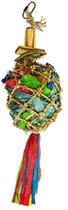 Vogelspeelgoed - Duvoplus - Pinata met maisbladeren, zeegras en cocos - Meerkleurig - 40x9,5x9,5cm
