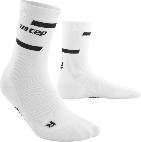 CEP Core Run Merino Tall Compressiesokken Heren - lime/blue