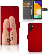 GSM Hoesje Geschikt voor Samsung Galaxy A13 5G | Geschikt voor Samsung Galaxy A04s Wallet Book Case Cadeau voor Vrouw Liefde