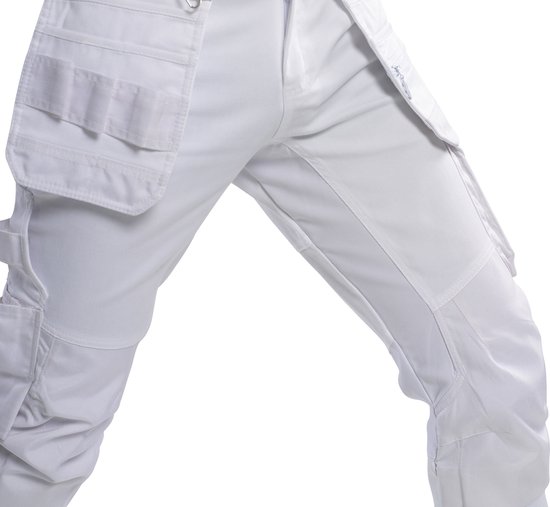 Bitco BTC16W Pantalon de travail de Travail Ultra -Stretch Homme Plâtre et Peinture Finition Water Cordura Poches pour Genouillères Poches à Outils Design Ergonomique Pratique et Confortable