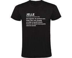Jelle grappig Heren t-shirt - verjaardag - shirt - Zwart