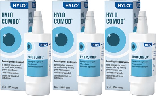 Hylo-COMOD - oogdruppels - 3x 10 ml