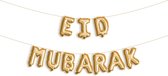 EID Mubarak - Suikerfeest decoratie - Folieballonnen en slingers - Ramadan 2024 - EID al fitr - Vlaggenlijn - Goud