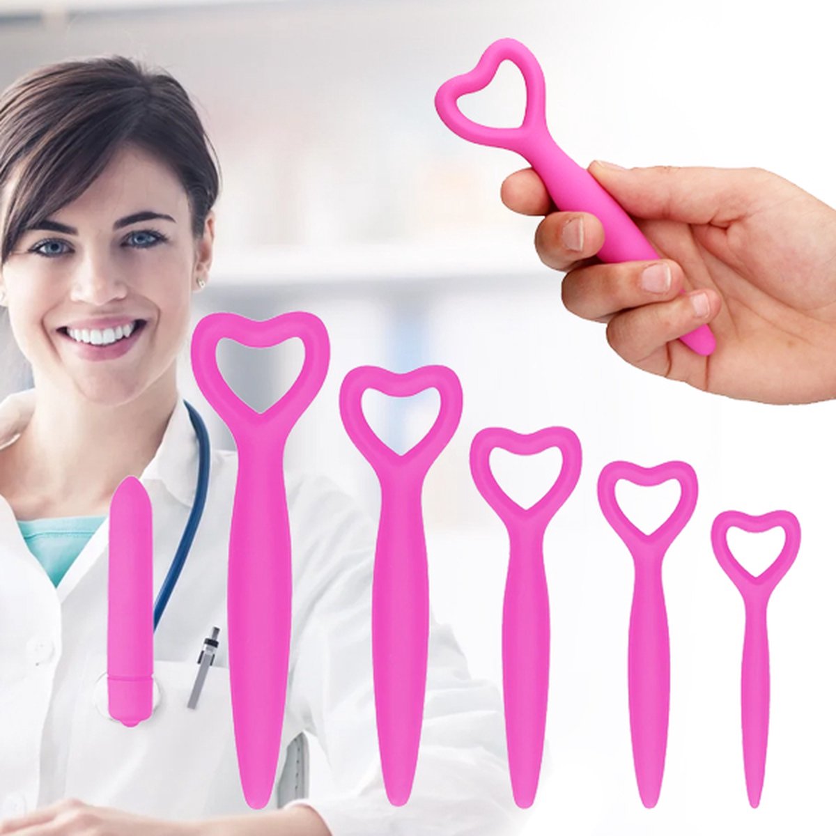 Goedkoopste Shots Ouch! - Vaginale Dilatorset - Roze