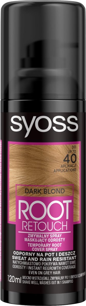 Syoss - Root Retoucher Spray To Mask From Dark Blond 120Ml