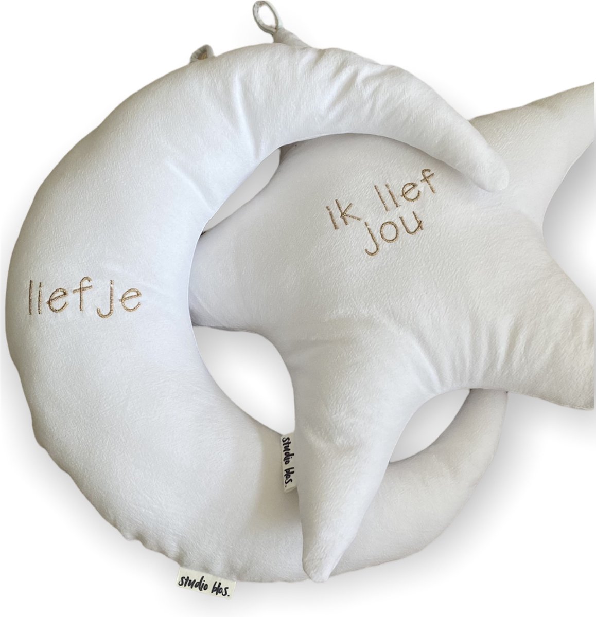 Goedkoopste Knuffel Ster 40 cm - Knuffel kussen - Off white - Cream