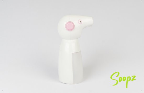 Sporky Silver SET - Distributeur de savon automatique pour enfants - No contact - Avec savon Dettol Aloë Vera & Coco - Avec piles - Distributeur de savon avec capteur - 330 ml - Distributeur de savon