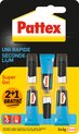 Pattex Super Gel 2+1 stuks - Geen druppels en Vlekken - Niet afdruipend - Verticaal lijmen