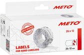 METO Prijslabels 9506165 Permanent hechtend Breedte etiket: 26 mm Hoogte etiket: 12 mm Rood 1 stuk(s)