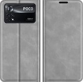 Cazy Xiaomi Poco X4 Pro Wallet Case Magnetic - Grijs