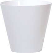 Prosperplast Bloempot/plantenpot voor buiten - kunststof - wit - D20 x H19 cm - 3,5 liter
