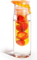 Asobu - Infuse Flavour - Waterfles met Infuser - 600ml - Oranje