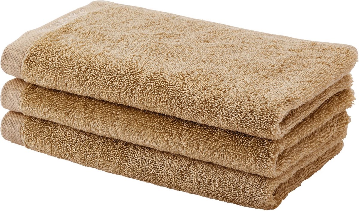 Aquanova gastendoek London - 30x50 cm - Set van 6 - Latte