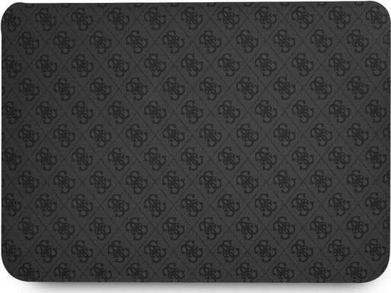 Guess 4G PU Triangle Logo Laptop sleeve 13 tot en met 14 inch - Zwart