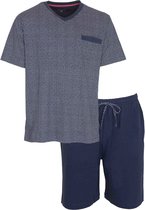 Paul Hopkins Heren Shortama - 100% Katoen - Blauw - Maat S