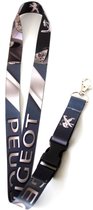 Peugeot Sleutelkoord | Lanyard | Keycord | Neklint | Sleutelhanger | Nylon