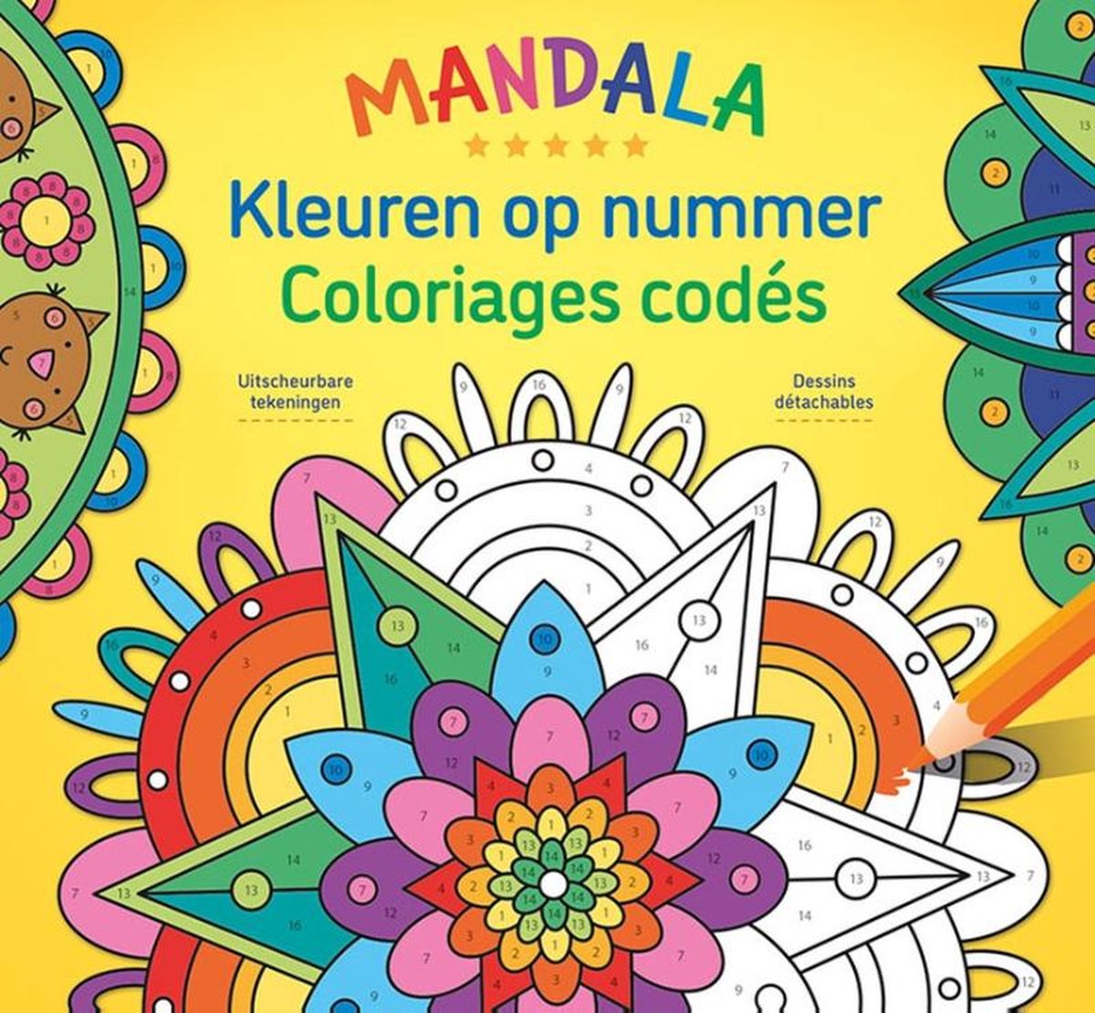 Kleuren op nummer - Mandala / Coloriages codés - Mandala