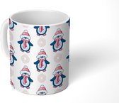 Mok - Koffiemok - Winter - Design - Pinguïn - Mokken - 350 ML - Beker - Koffiemokken - Theemok