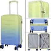 travelsuitcase Lugano - reiskoffer - bagage - dubbele kleur - polycarbonaat - groot formaat