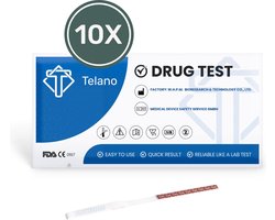 Telano Drugstest 10 stuks Cannabis THC (Wiet Marihuana) Drugtesten Urine Strips