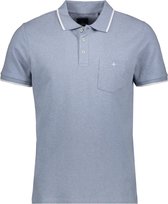 Haze & Finn Poloshirt Polo Pique Melange Mc17 0302 Blue Fog Mannen Maat - M