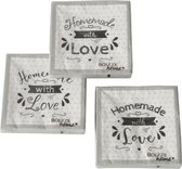 Boltze Home Servetten Homemade love 20-delig 33x33cm (1 stuk) assorti