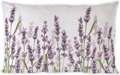 Ambiente Kussenhoes Lavender Shades White 50x30cm 100% Katoen