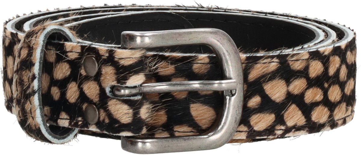 Hide & Stitches Riem 3 cm Reverse Cheetah | Maat 85