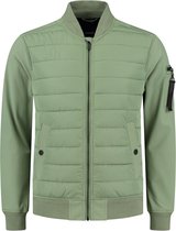 Purewhite -  Heren Regular Fit Softshell  Jas  - Groen - Maat XL