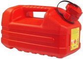 EDA Benzine jerrycan - Met tuit - 5 Liter - Rood