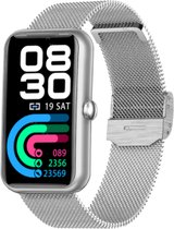 DrPhone Ai¹ Hydro – Smartwatch Aluminium – A-GPS - Stappenteller – Horloge – Waterdicht – IOS / Android - Vrouwen / Dames Horloge - Zilver