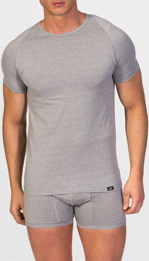 T-Shirt - Homme - Coton Egyptien - ZD Zero Defects - Grijs - Taille S/M