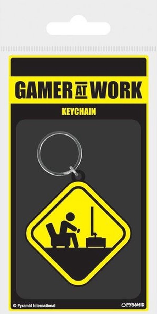 Gamer At Work Caution Sign