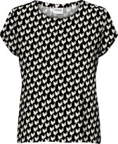 Vero Moda VMAVA PLAIN SS TOP MULTI AOP NOOS GA Dames T-shirt - Maat S