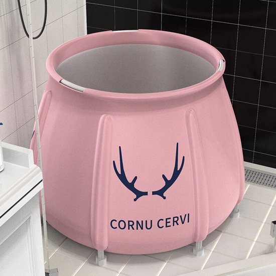 Opvouwbare Badkuip Volwassenen Portable Badkuip Volwassenen bad for douche volwassenen Grote plastic badje, vrijstaand bad Kind Blauw/Roze 120 * 43 * 53cm (Color : Blue