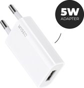 WiseQ Oplader voor iPhone en Samsung - Universele USB Adapter - 5W - Wit