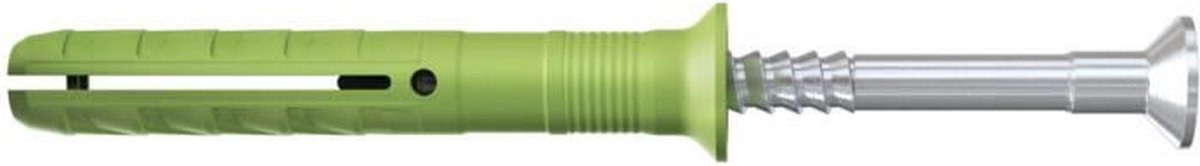 FISCHER - Impact plug N Groen 6x40/10 met schroeven - gemaakt van hernieuwbare grondstoffen - Doos van 45