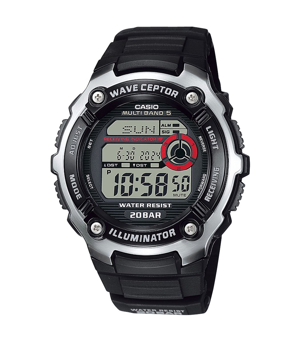 Casio Wave Ceptor WV-200R-1AEF Herenhorloge 45 mmmm - Zwart