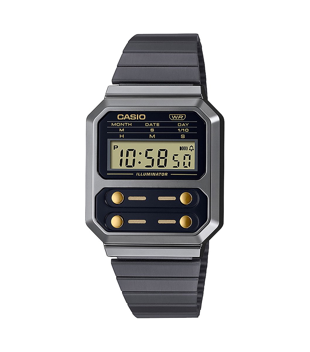 Casio Vintage Edgy A100WEGG-1A2EF Horloge