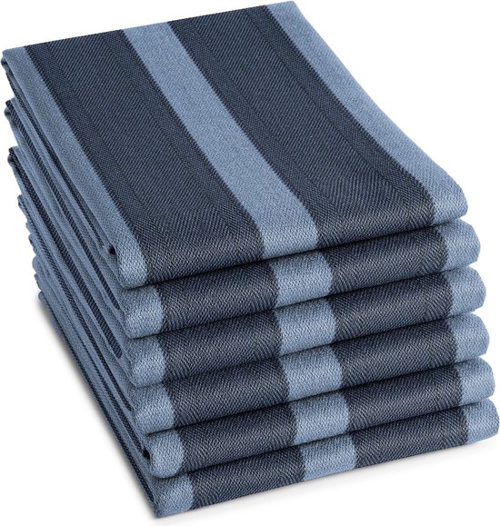 Foto: Ddddd theedoek baxter 60x65 cm denim 6 stuks