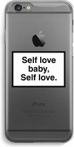 Case Company® - iPhone 6 / 6S hoesje - Self love - Soft Cover Telefoonhoesje - Bescherming aan alle Kanten en Schermrand