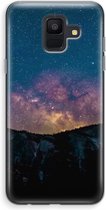 Case Company® - Samsung Galaxy A6 (2018) hoesje - Travel to space - Soft Cover Telefoonhoesje - Bescherming aan alle Kanten en Schermrand