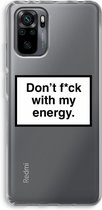 Case Company® - Xiaomi Redmi Note 10 Pro hoesje - My energy - Soft Cover Telefoonhoesje - Bescherming aan alle Kanten en Schermrand