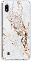 Case Company® - Samsung Galaxy A10 hoesje - Goud marmer - Soft Cover Telefoonhoesje - Bescherming aan alle Kanten en Schermrand